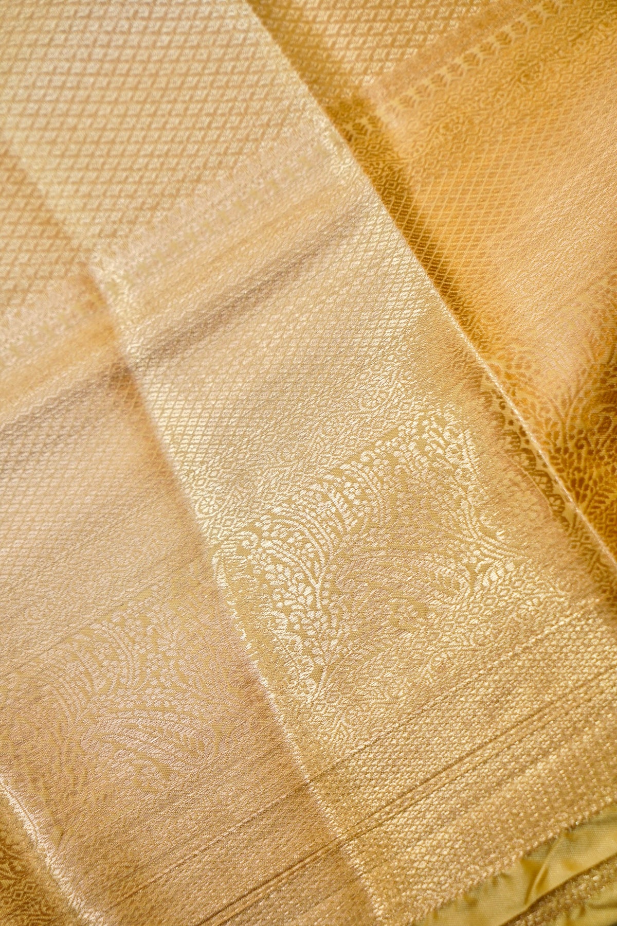 Maithili - Soft Gold Kanjivaram Tissue Silk Saree